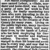 "Polk" newspaper clipping