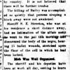 "Mob kills Negro riot threatened" newspaper clipping