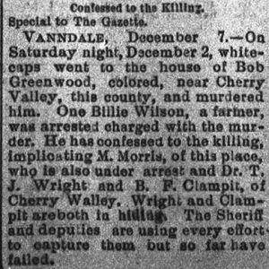 "Confessed to the killing" newspaper clipping