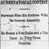 "Gubernatorial Contest" newspaper clipping