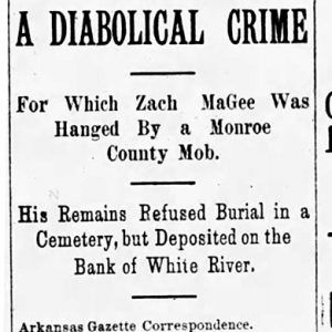 "A Diabolical Crime" newspaper clipping