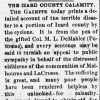 "The Izard County Calamity" newspaper clipping