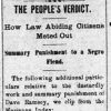 "The People's Verdict" newspaper clipping