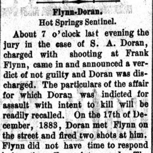 "Flynn-Doran" newspaper clipping