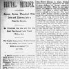 "Brutal murder" newspaper article