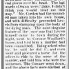 "Hanged by the neck" newspaper clipping