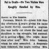 "Negro lynched near Foreman" newspaper clipping