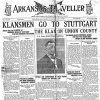 "Klansmen go to Stuttgart" newspaper clipping