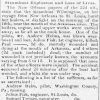 "Steamboat Explosion and Loss of Lives" newspaper clipping