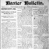 "Baxter County, Arkansas facts pertaining to its mineral and other resources" newspaper clipping