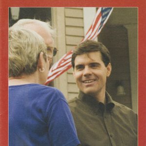 White man smiling at older white couple on "Bill Walter Lieutenant Governor Excellence for Arkansas" campaign flyer