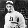 Young white man wearing Detroit Tiger uniform