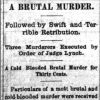 "A Brutal Murder" newspaper clipping