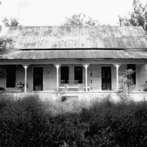 Front view of single-story house with covered porch