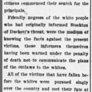 "Seven Negro men lynched" newspaper clipping