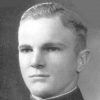 Young white man in military uniform