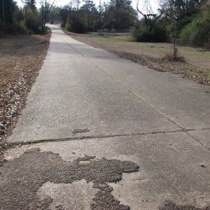 Two-lane rural highway without painted lines