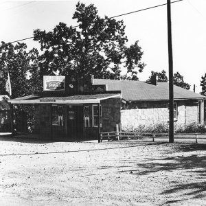 single story rock building "Hobart Milligan's Store"