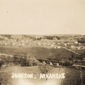 View overlooking town with river in foreground