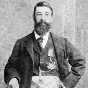 African-American man with a beard wearing Masonic garb