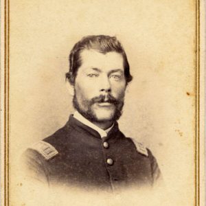 White man with mustache in military uniform