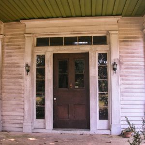 Manor house front door and porch