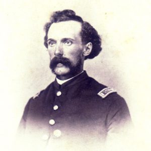 White man with mustache in military uniform