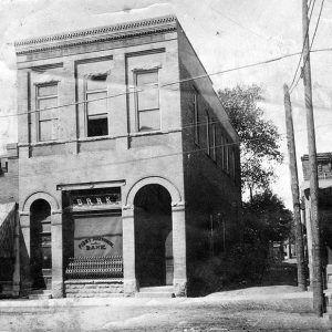 Two story building beside alley