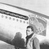 Young white man and "Ridge Runner" airplane