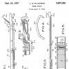 Patent drawings with date and numbered parts