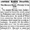 "Another Marine Disaster" newspaper clipping