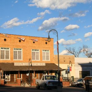 two story brick building "Randolph County Heritage Museum"