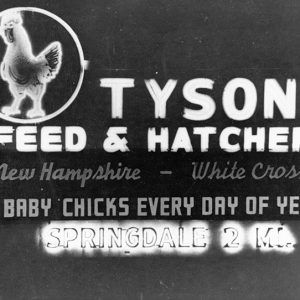 Sign "Tysons Feed and Hatchery"