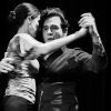 White man and woman dancing the tango