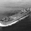 Naval vessel 1141 at sea with man on deck