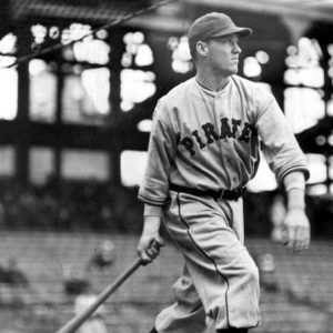 White man with bat in Pittsburgh Pirates uniform