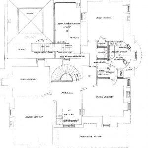 Floor plan drawing with measurements