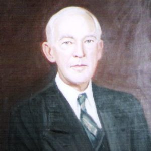 painting of white man in suit