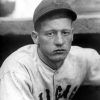 young white man in Chicago Cubs uniform and cap