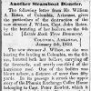 "Another Steamboat Disaster" newspaper clipping