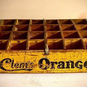 Wooden crate with twenty squares "Clem's Orange"