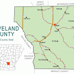 "Cleveland County" map with borders roads cities