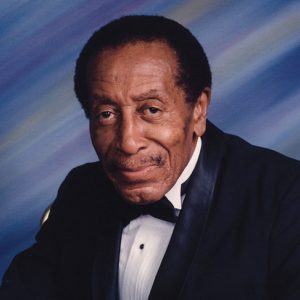 Older African-American man in suit and bow tie