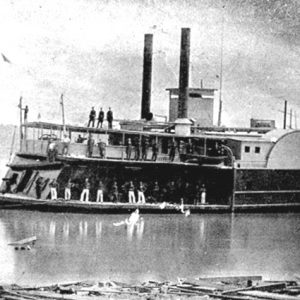 riverboat with crew aboard