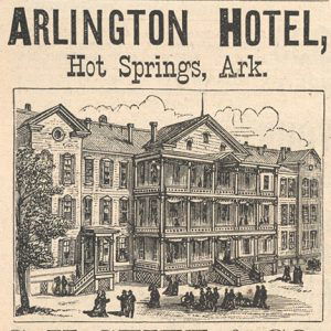 Newspaper advertisement for the Arlington Hotel