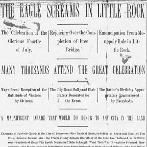 "The Eagle screams in Little Rock" flyer