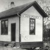 Single story wooden building