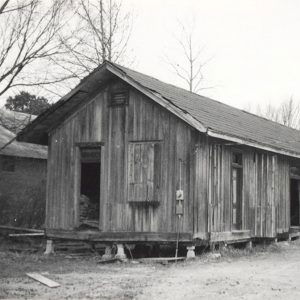 Single story wooden building