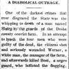 "A diabolical outrage" newspaper clipping