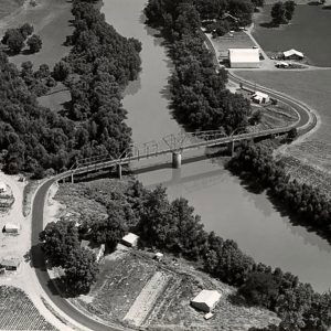 Aerial view of river